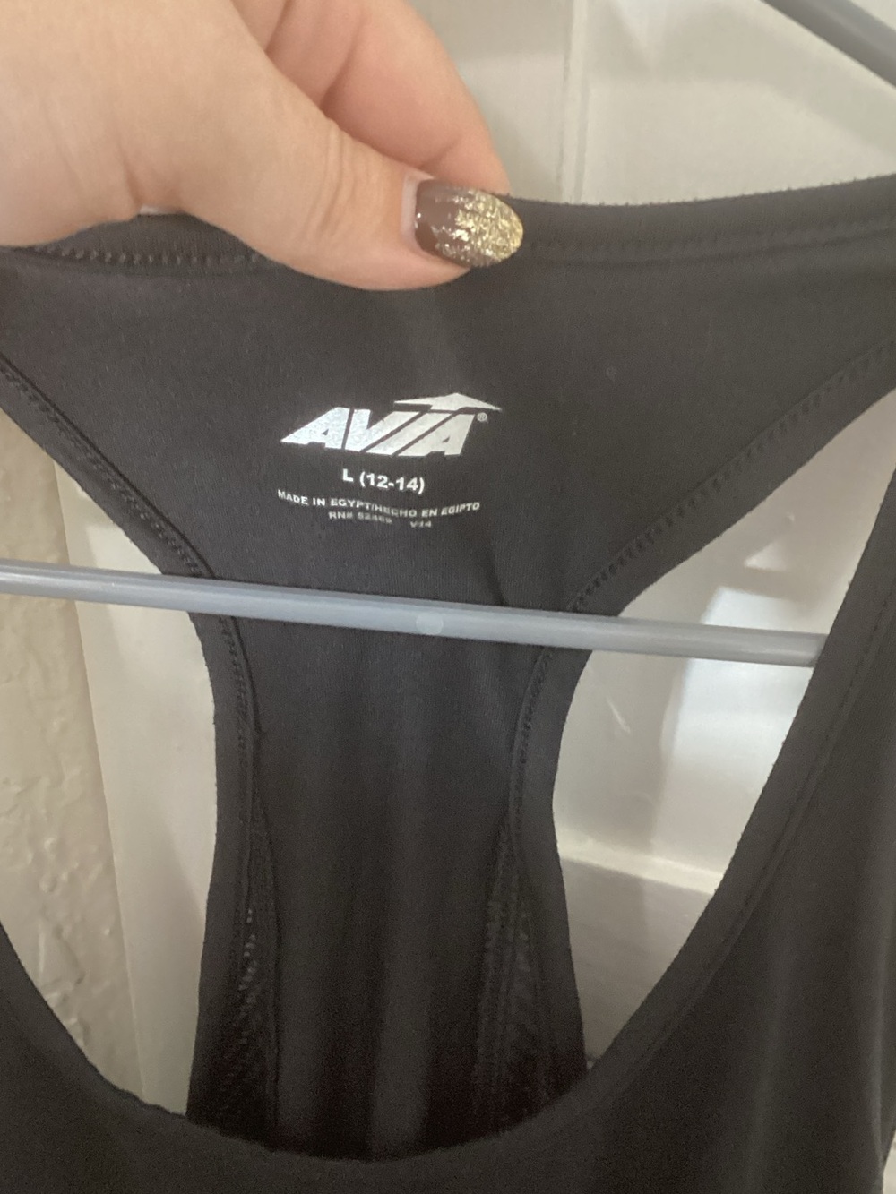 Avia Black Racerback Drawstring Tank - Picture 2 of 4